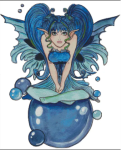 (image for) Aqua Sprite with Bubbles